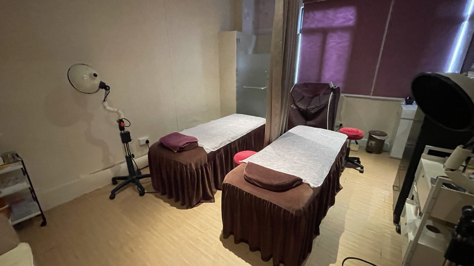 Another view of the treatment beds