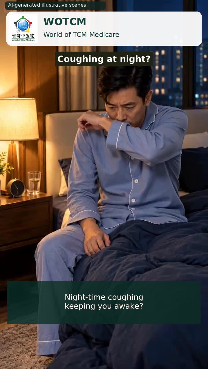 Night-time coughing keeping you awake? / 夜间咳嗽,打断睡眠?