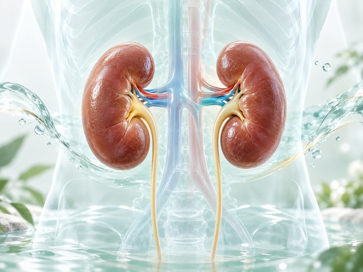 Professional medical visualization of kidney health