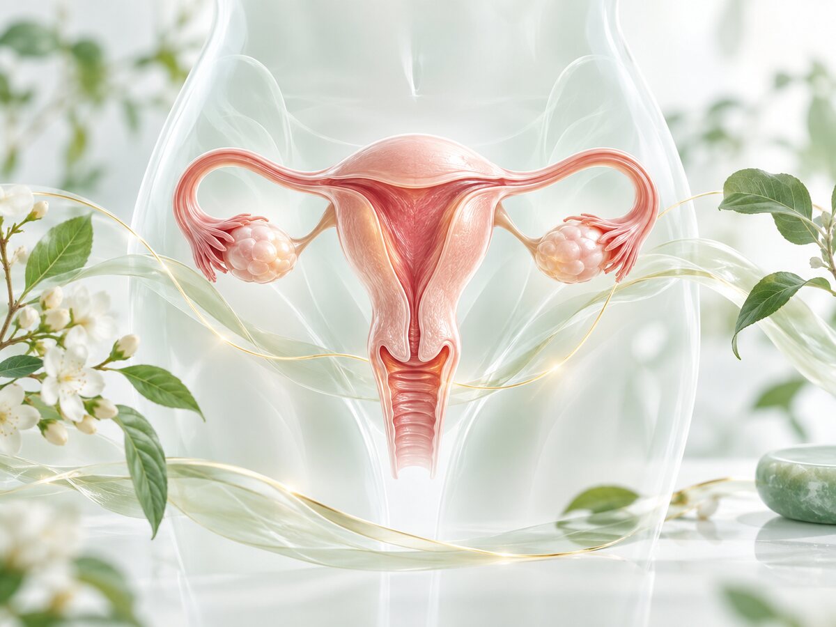 Professional medical visualization representing women's health